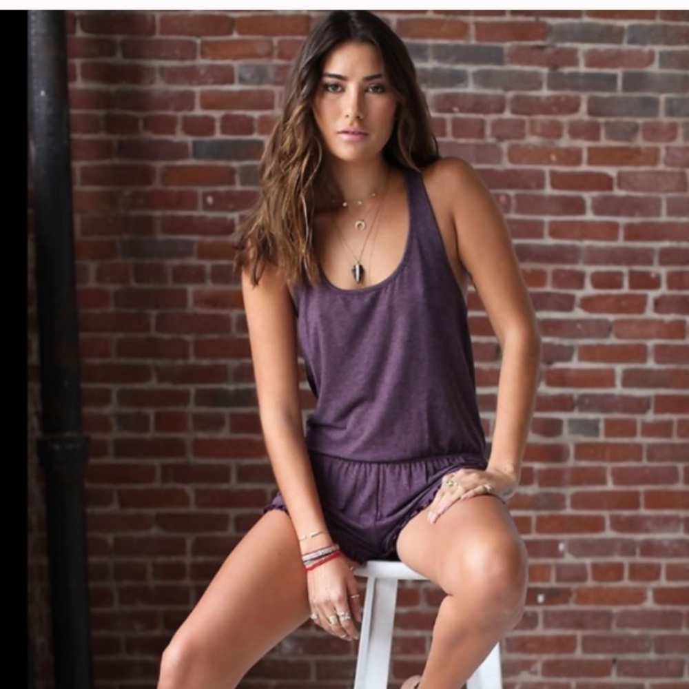 NWOT spiritual gangster romper short